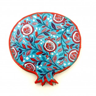Ξύλινο ρόδι με ντεκουπάζ 6,5*6cm/wd011