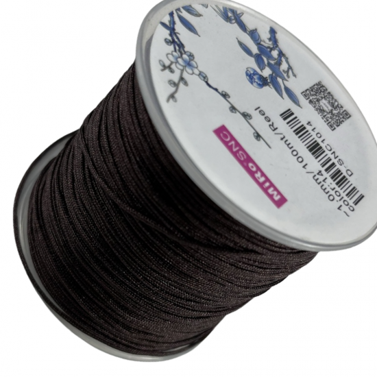 Κορδόνι για μακραμέ καφέ 0.9mm-100m /M9002