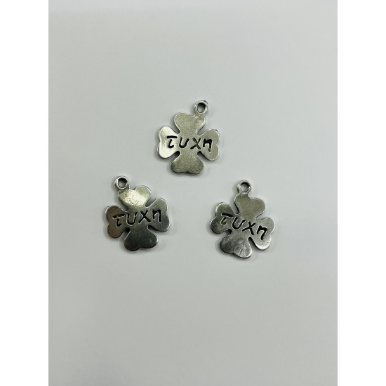 Μεταλλικό τετράφυλλο τριφύλλι 2*1.6 cm-/MGA014