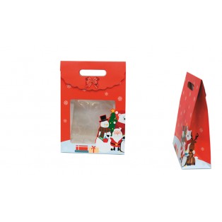 Τσαντα χριστουγεννιατικη με παραθυρο 15.5cm x 21.5cm