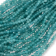 Amazonite Χάντρες 5mm Faceted με Τρύπα 0.9mm
