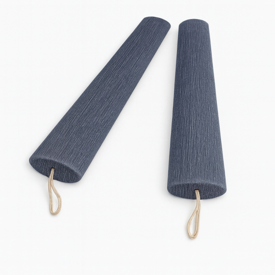 Οβάλ αρωματική ξυστή λαμπάδα navy-blue 30cm