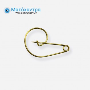 Παραμάνα κλειδί χρυσή 3,3 *2,4cm