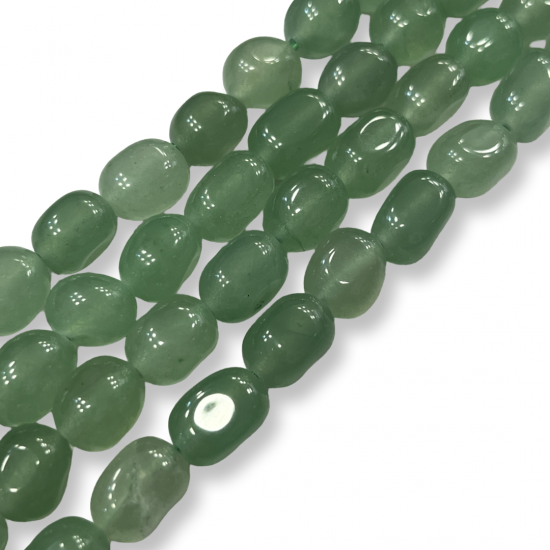 Green aventurine beads 10–11mm