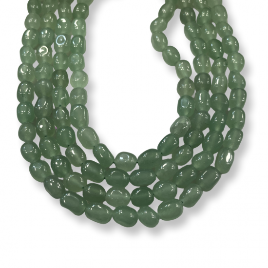 Green aventurine beads 10–11mm