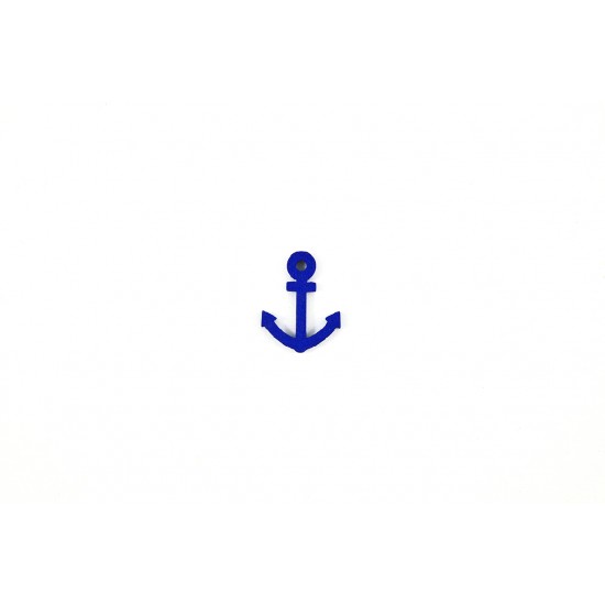Ξύλινη άγκυρα μπλε σκούρο 2 *2,5cm-20τμχ/KS015