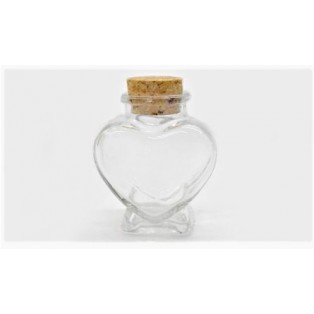 Γυάλινο βαζάκι καρδιά 6*7,5cm