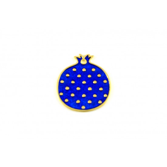 Μεταλλικό ρόδι μπλε 4,9*4,4cm /MGS032