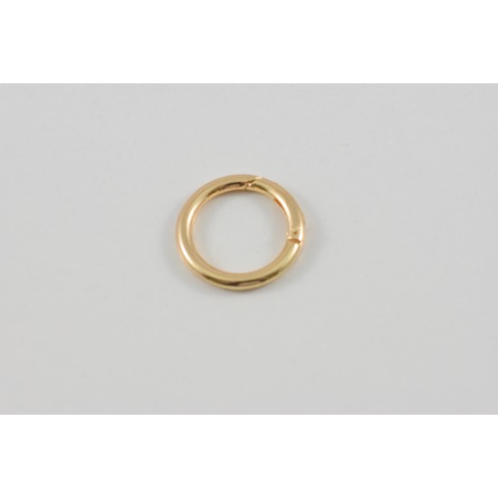 Μεταλλικός κρίκος με μηχανισμό- χρυσός 3,5 * 3,5 cm