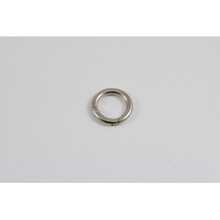 Μεταλλικός ασημί κρίκος με μηχανισμό 2,8 * 2,8 cm