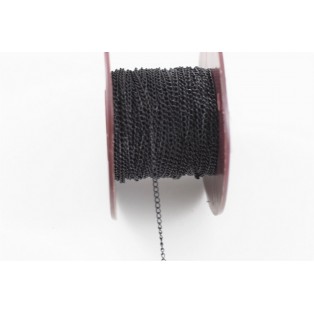 Αλυσίδα μεταλλική black nickel 3mm
