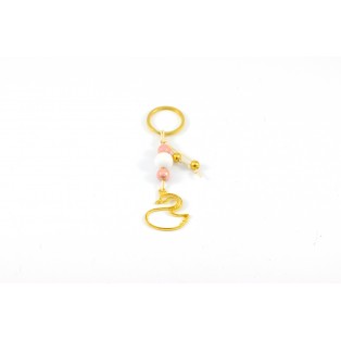 Μπρελόκ μεταλλικός κύκνος 9,5*3cm-50άδα/bg037