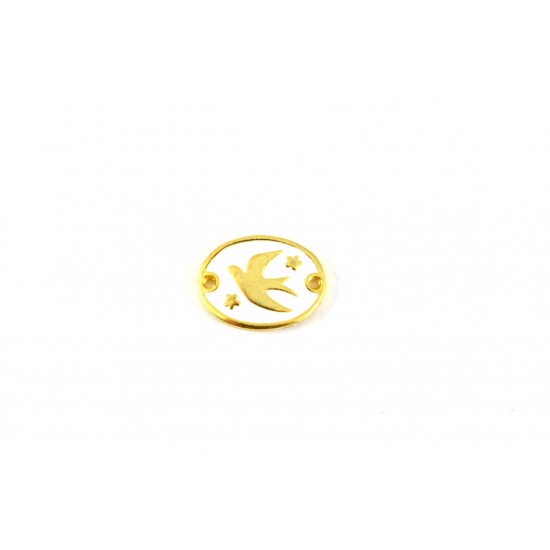 Μεταλλικό σμαλτένιο χελιδόνι 1,5*2cm-12τμχ/YM74