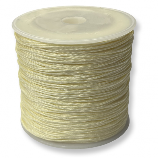 Κορδόνι μακραμέ  ΚΡΕΜ 0.8mm / 93m