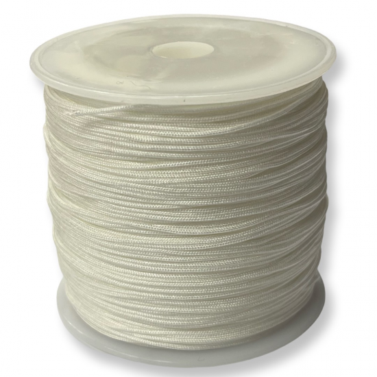 Κορδόνι μακραμέ Άσπρο 0.8mm / 93m