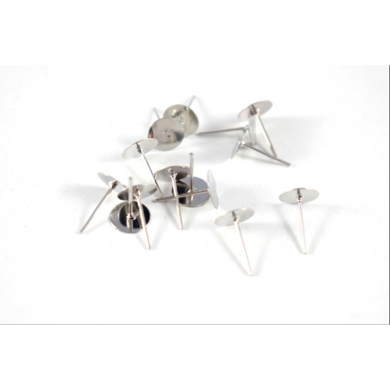 Βάση για σκουλαρίκια 10mm Nickel