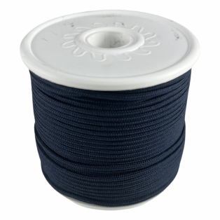 Κορδόνι μακραμέ 2mm μπλε 40m