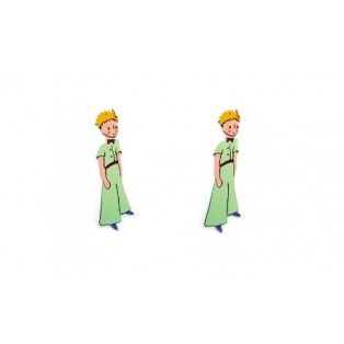 Ξυλινος μικρος πριγκιπας μεσαιος 2.5x8cm