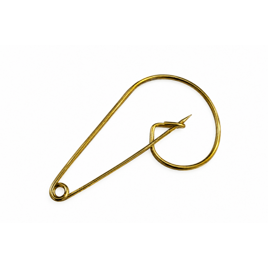 Μεταλλική Καρφίτσα Μπρονζέ 5,5×3,5cm – 8τμχ