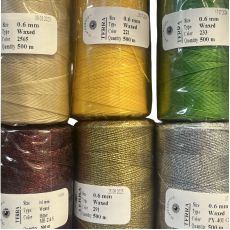 Κηροκλωστές TERRA WAXED 0.6mm – Κερωμένα Νήματα για Χειροποίητα Κοσμήματα
