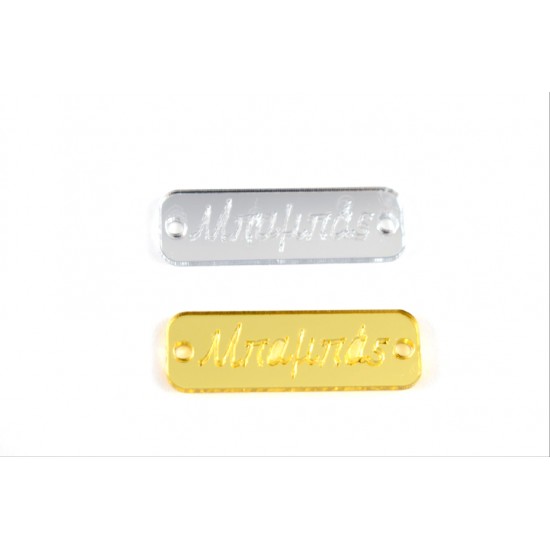 Πλεξιγκλάς ταμπελάκι μπαμπάς 3.4*1.1cm-12τμχ/mr044