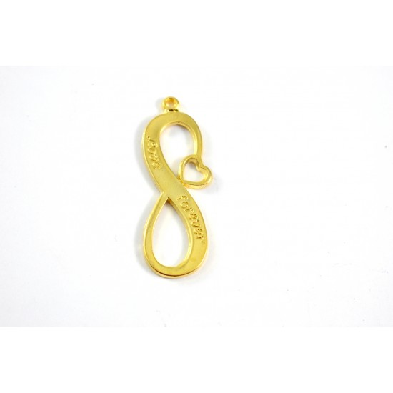 Μεταλλικό άπειρο 4,5*1,5cm-12τμχ/ke053