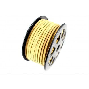 Σουέτ κορδόνι 3mm-50m μπεζ ταμπά / s507