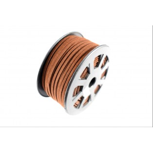 Σουέτ κορδόνι 3mm-50m καφέ / s505