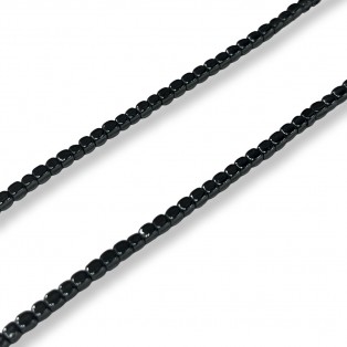 Αιματίτης χάντρα  μαύρο  2*2.3mm
