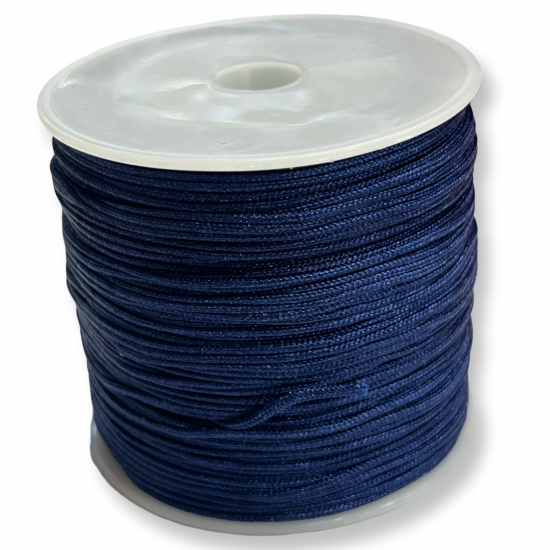 Κορδόνι μακραμέ μπλε  σκούρο  1mm / 72m