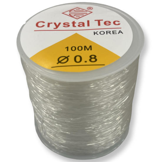 Ελαστική σιλικόνη διάφανη 0.8mm /100m