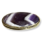 Amethyst  chevron καπουσόν οβάλ 42x24mm