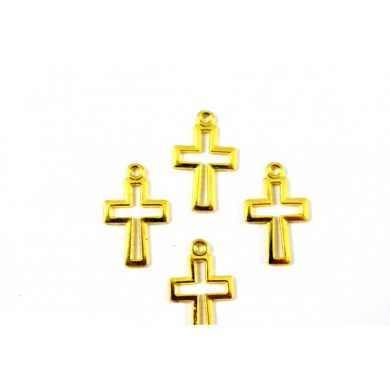 Σταυρουδάκι μεταλλικό χρυσό