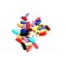 Χάντρα  κεραμική 1*3 mm mix rk035