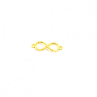 Μεταλλικό άπειρο 20 τμχ επίχρυσο 4 *1,2cm