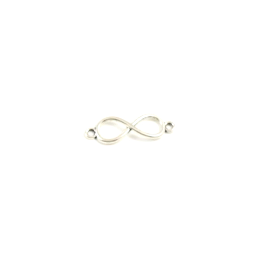 Μεταλλικό άπειρο 20τμχ     επάργυρο 4 *1,2cm