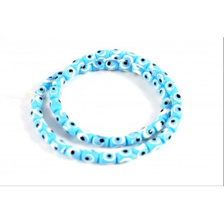 Μάτι τιρκουάζ ακρυλικό 10*8mm