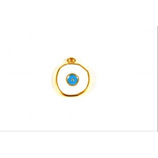 Μεταλλικό μάτι  επίχρυσο 1.6cm