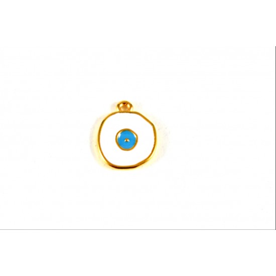 Μεταλλικό Μάτι  Επίχρυσο 1.6cm