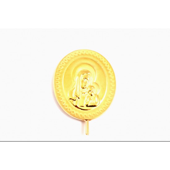 Διακοσμητικο για πετρα 4,5*4cm παναγια/χριστος  50τμχ/mvp008