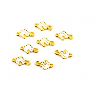Μεταλλικός ιππόκαμπος 1*1,3cm-16τμχ/ym172