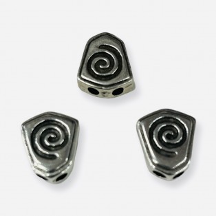Μεταλλικός Θυρεός 15 * 10 mm Ασημί