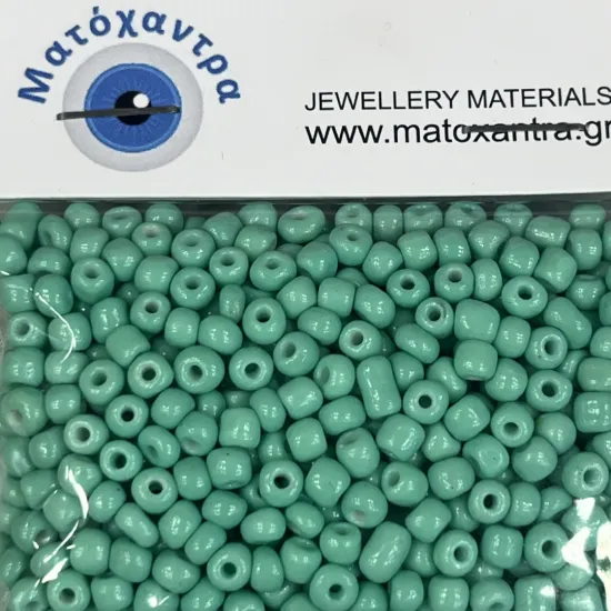 Γυάλινο Χαντράκι 6/0 Βεραμάν 4mm με Τρύπα 0.7mm – Συσκευασία 65gr