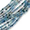 Γυάλινη Χάντρα Rondelle 4x3mm Mix AB Γαλάζιες Αποχρώσεις – Σειρά 40cm (100 Χάντρες)