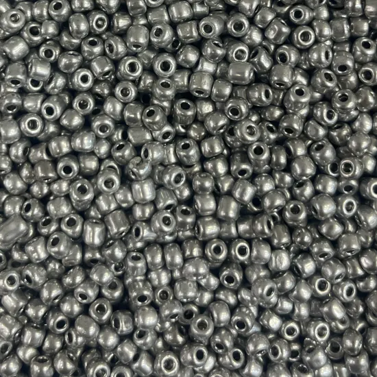 Χάντρες Ροκάι Ασημί Γυαλιστερές 6/0 3.5-4mm 500gr