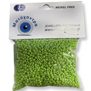 Γυάλινο Χαντράκι preciosa λαχανί 2.5mm 40gr