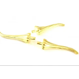 Μεταλλικό κοτσάνι κολοκύθας χρυσό 7.5*2cm 12τμ   χgb0495