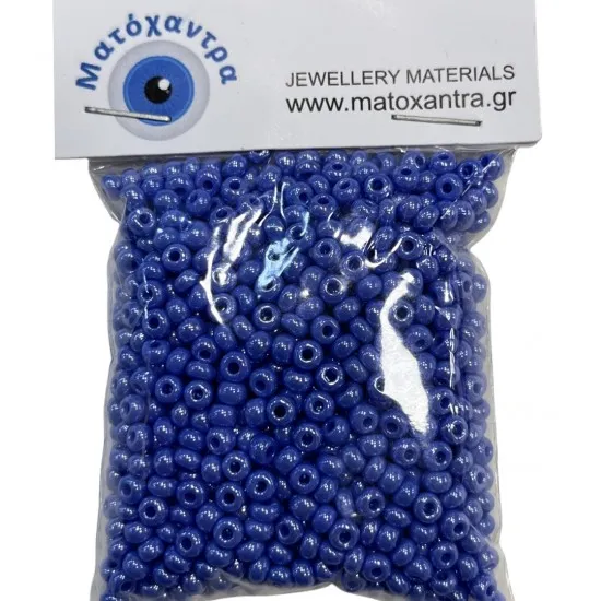 Γυάλινα χαντράκια preciosa μπλε-λιλα  4mm-40gr preciosa 