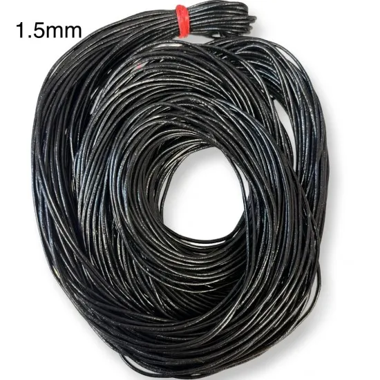 ΓΝΉΣΙΟ ΔΈΡΜΑ ΜΑΎΡΟ 1,5mm-10m