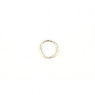 Μεταλλικός κρίκος  6τμχ   ασημί 3,8cm